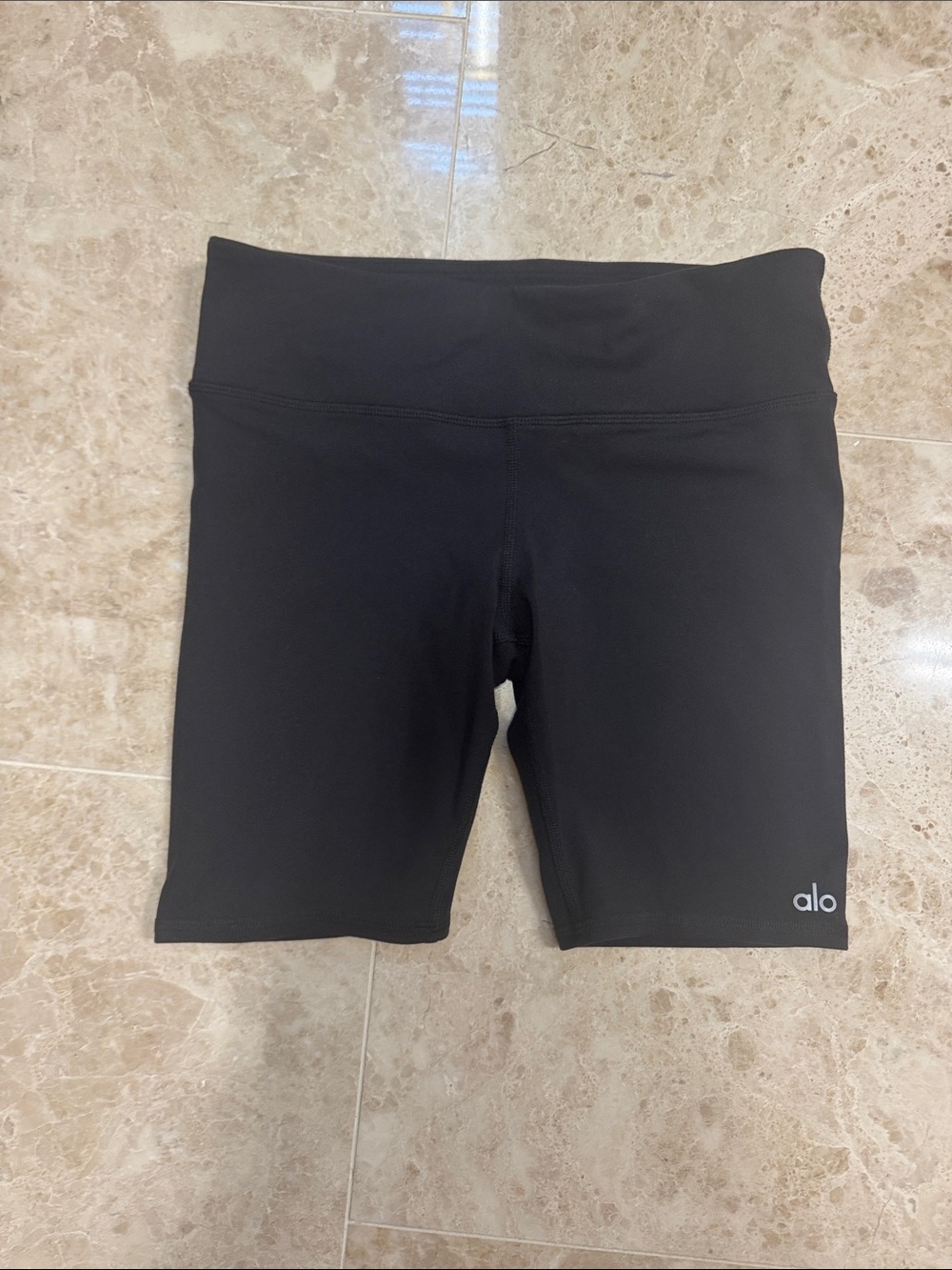 ALO Yoga Black High-Rise Bike Shorts